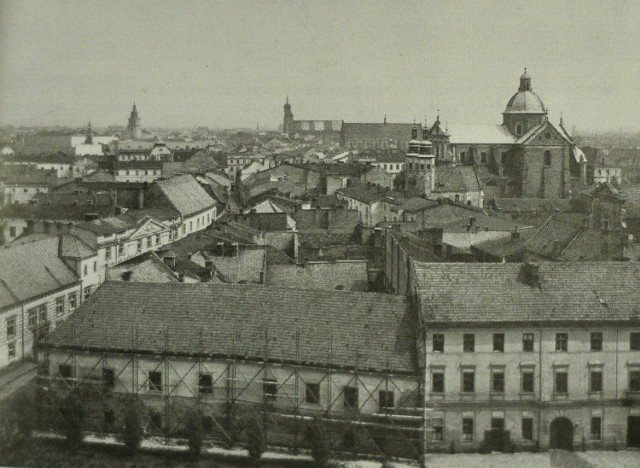Widok na miasto z Wawelu w stronę północną