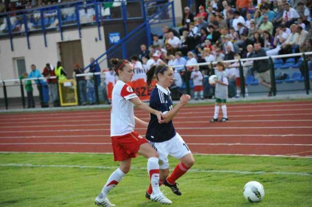 Przed rokiem na stadionie grały kobiece reprezentacje Polski i Szkocji