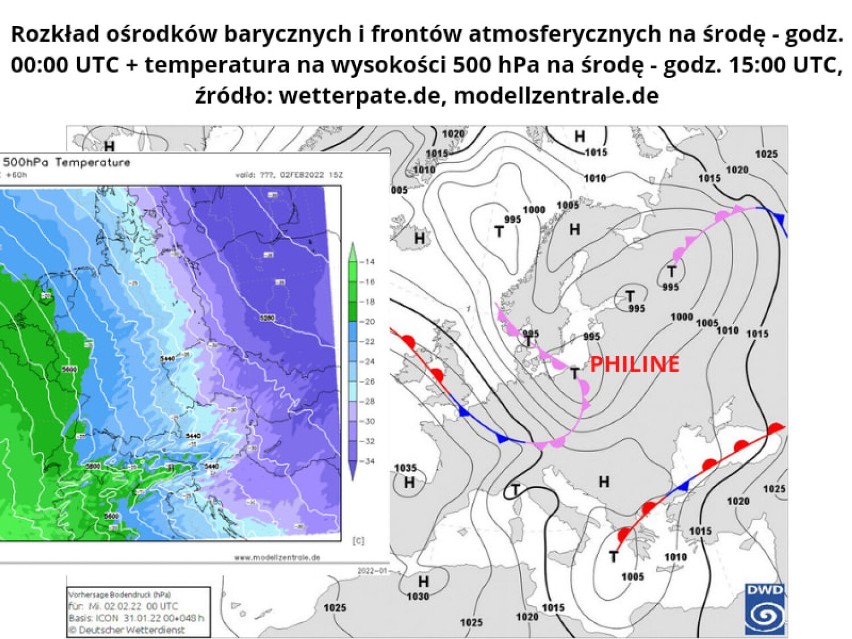 Czekają nas intensywne opady śniegu i silne podmuchy wiatru. Nadchodzi nowy niż. Łowcy Burz zapowiadają. 