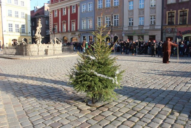 Po tym, jak rozebrano EKOchoinkę, ktoś na Starym Rynku postawił ...