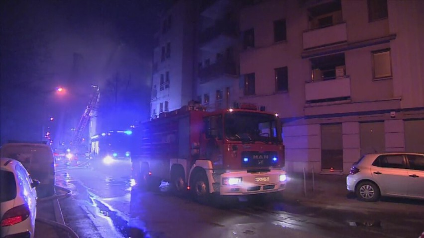 Pożar w Poznaniu: blok na Wildzie w ogniu