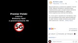 Premier Mateusz Morawiecki nie podpisał apelu przeciwko 5G - nowej technologii mobilnego internetu. Ministerstwo cyfryzacji: podpis to fejk