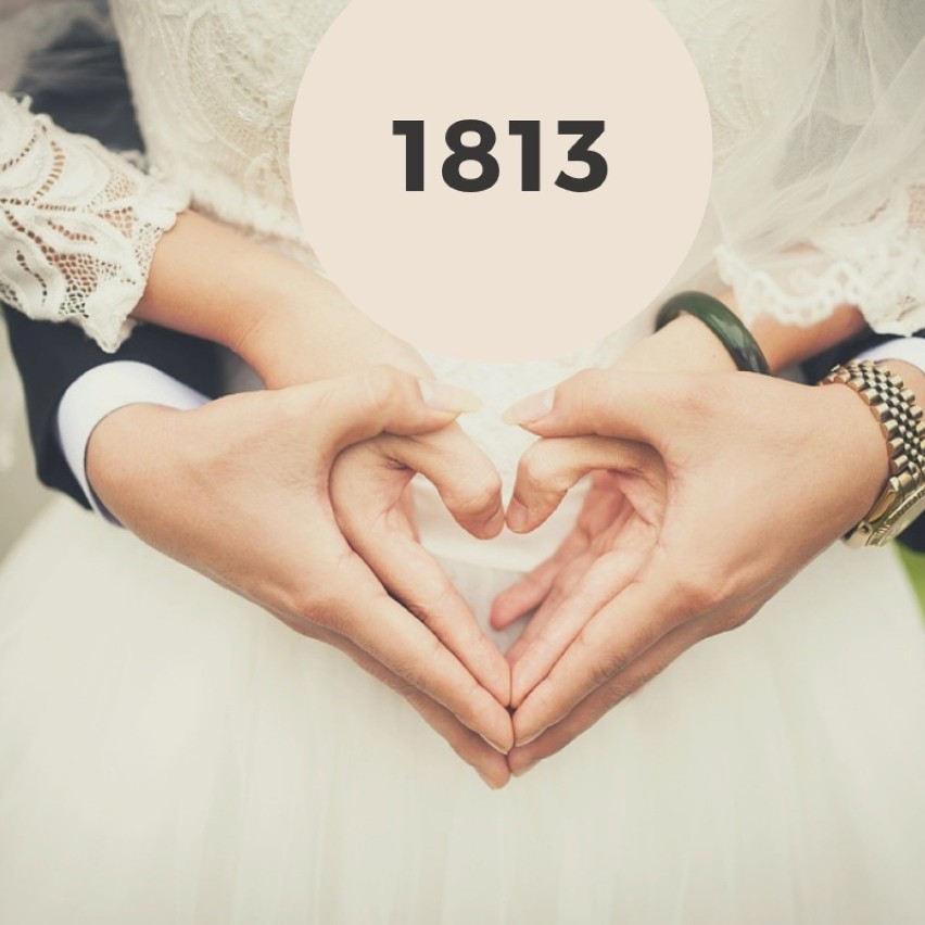 Zawarto 1813 ślubów cywilnych.