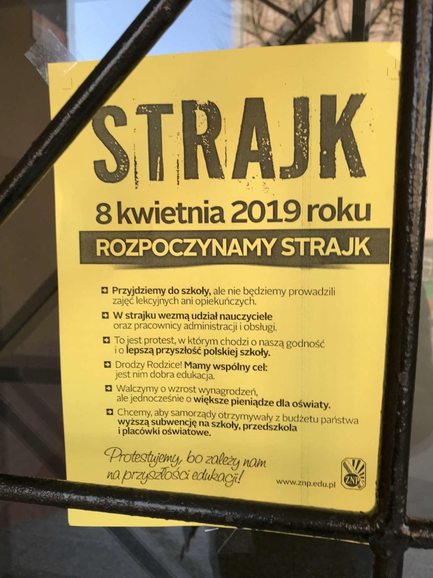 Strajk pracowników oświaty w powiecie międzychodzkim...