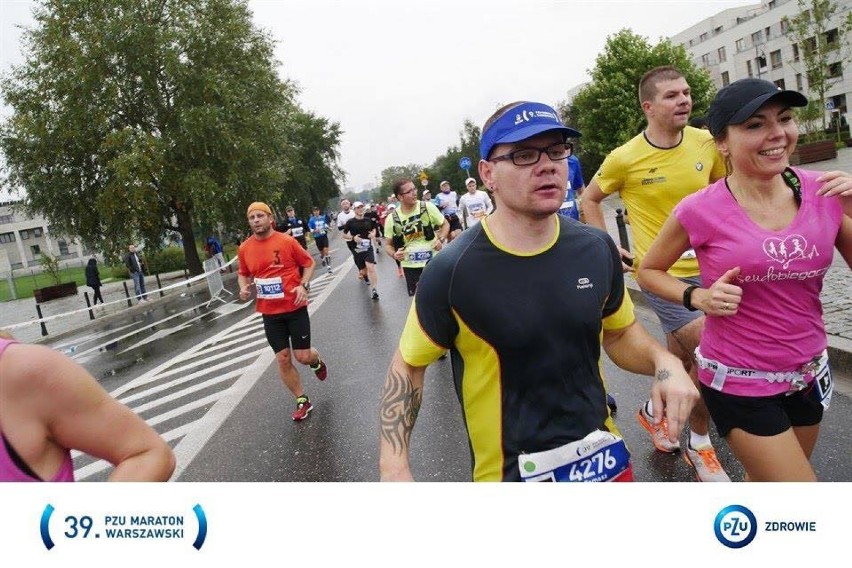 Złotowianie biegli w PZU Maraton Warszawski