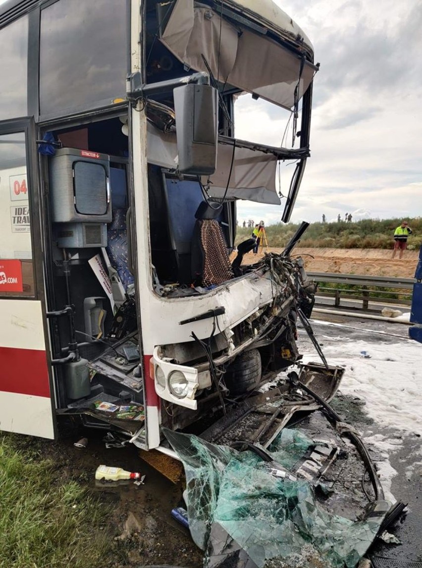 Wypadek na A1 w Bogusławicach pod Częstochową