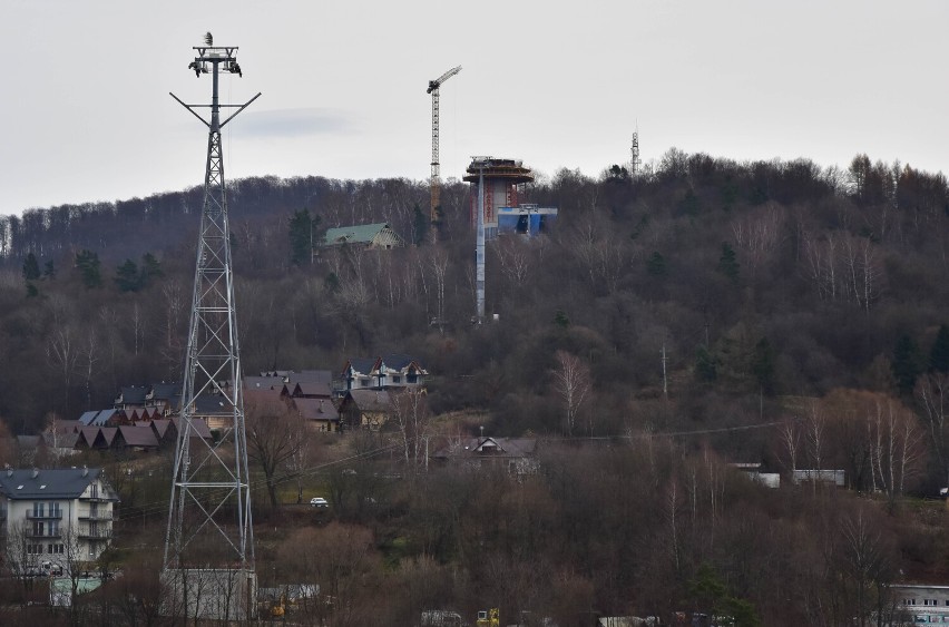 Trwają prace przy budowie kolei gondolowej w Solinie [ZDJĘCIA]