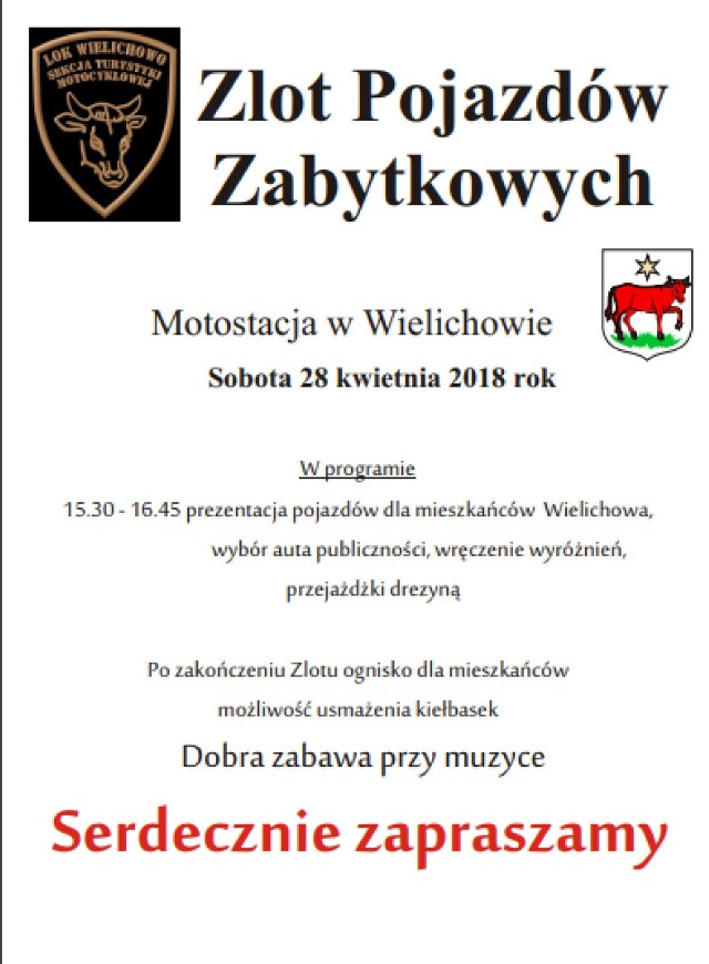 Zabytkowe pojazdy przyjadą do Wielichowa już w niedzielę