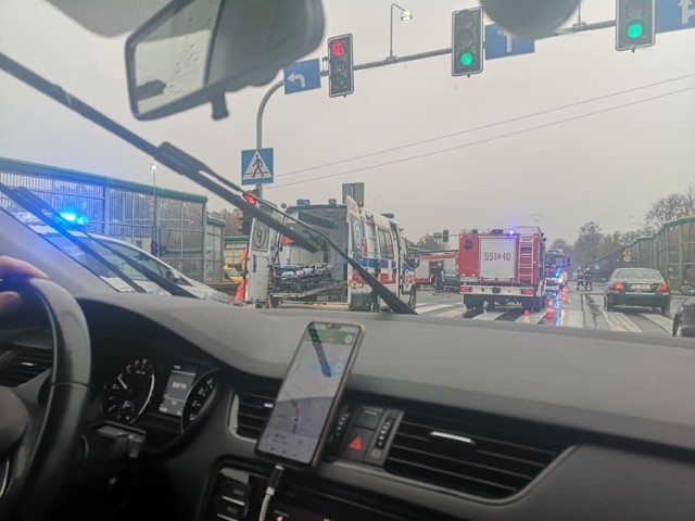 Wypadek w Goczałkowicach na DK1