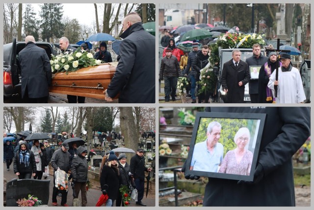 Tak przebiegał pogrzeb Ewy Szanowskiej, byłej właścicielki Fabryki Fajansu we Włocławku, 18 stycznia 2023 roku.