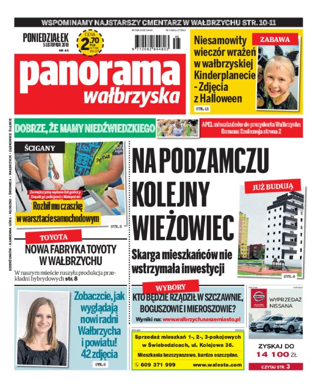 Panorama Wałbrzyska wydanie z 5 listopada 2018 r.