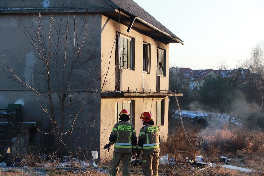 Pożar budynku przy ulicy Lisek we Włocławku, 18 stycznia...