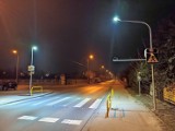 Inteligentne oświetlenie na przejściach dla pieszych w Wieluniu. Na razie system działa tylko na ul. Młodzieżowej FOTO