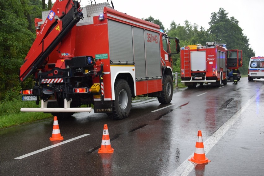 Groźne zderzenie pod Skierniewicami. Kierowca miał 2 promile alkoholu [ZDJĘCIA]