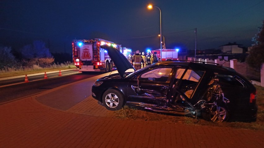 Zderzenie trzech aut na ulicy Wrocławskiej w Kaliszu