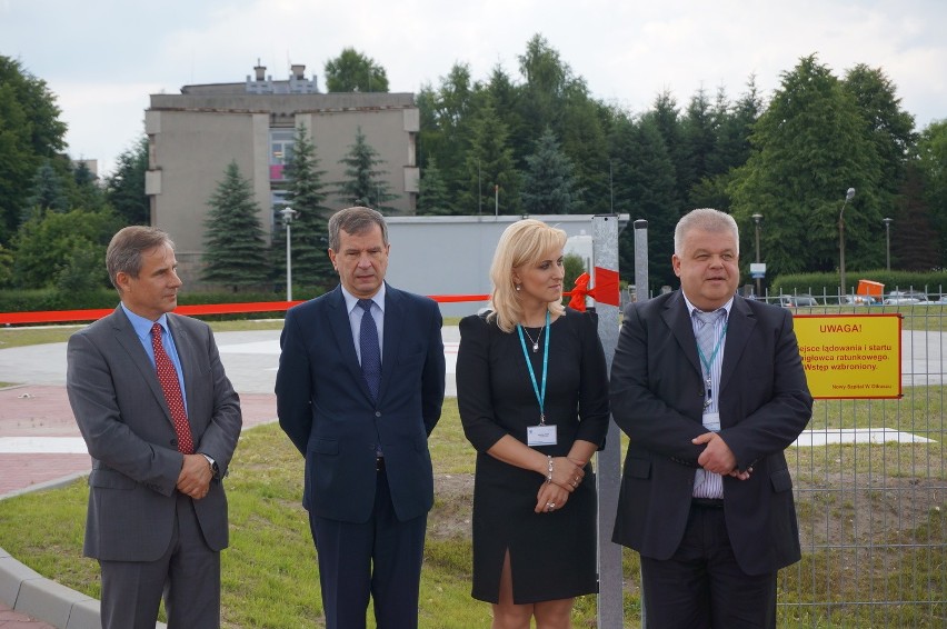 Olkusz. W piątek oficjalnie oddano do użytku lądowisko przy szpitalu