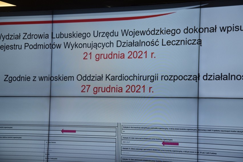 Sprawa włączenia oddziału kardiochirurgicznego do...