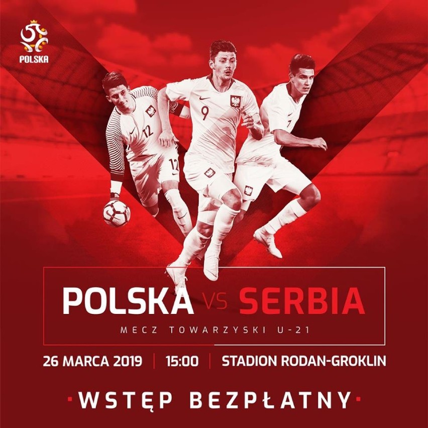 Mecz Towarzyski u-21 Polska vs Serbia odbędzie się na...