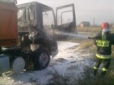 Straż Pożarna w Jarocinie: Paliła się ciężarówka [ZDJĘCIA]