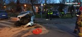 Wypadek w Myszkowie. Zderzenie dwóch samochodów, 2 osoby ranne. Zostały przetransportowane do szpitala śmigłowcem LPR
