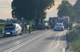 Wypadek w Przeciszowie na drodze krajowej 44. Zderzyły się trzy samochody osobowe [ZDJĘCIA]
