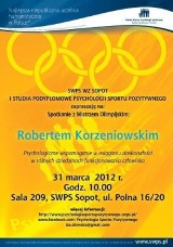 Spotkanie z mistrzem olimpijskim Robertem Korzeniowskim w Sopocie
