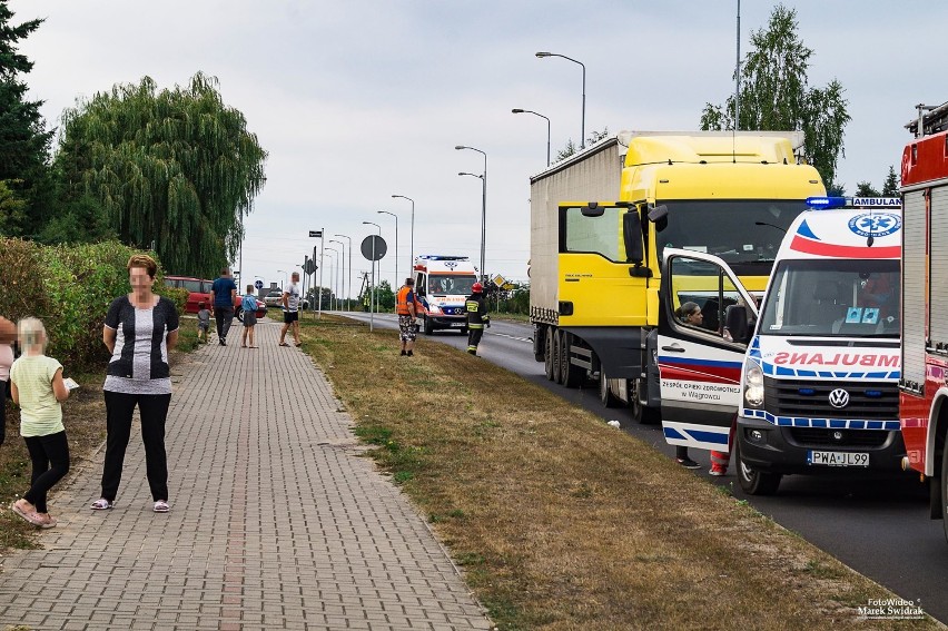 Wypadek w Wągrowcu. Zderzyły się dwie ciężarówki. Co ustaliła policja? [ AKTUALIZACJA, GALERIA ZDJĘĆ]