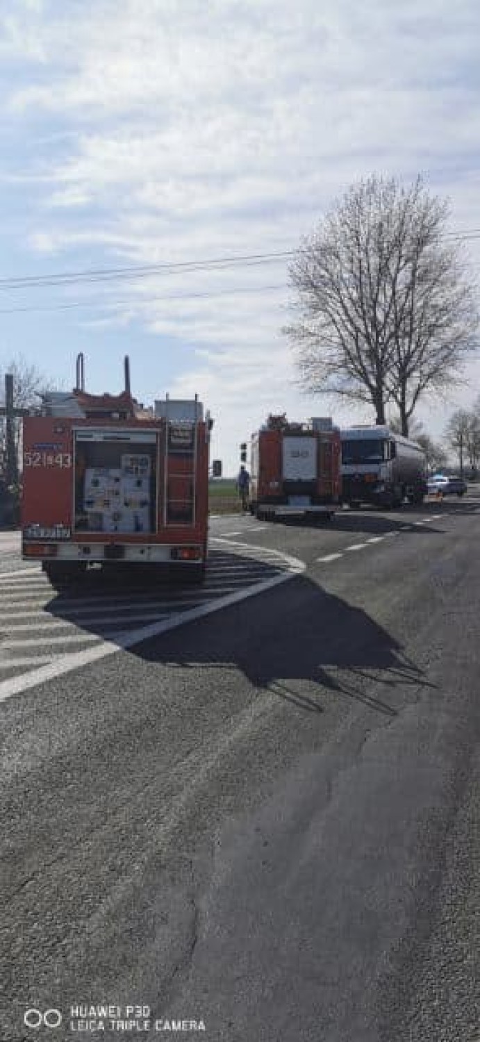 Wypadek na drodze krajowej nr 6 w okolic Karwic [ZDJĘCIA]