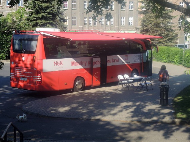 Krwiobus w Stargardzie staje najczęściej przy pl. Wolności.