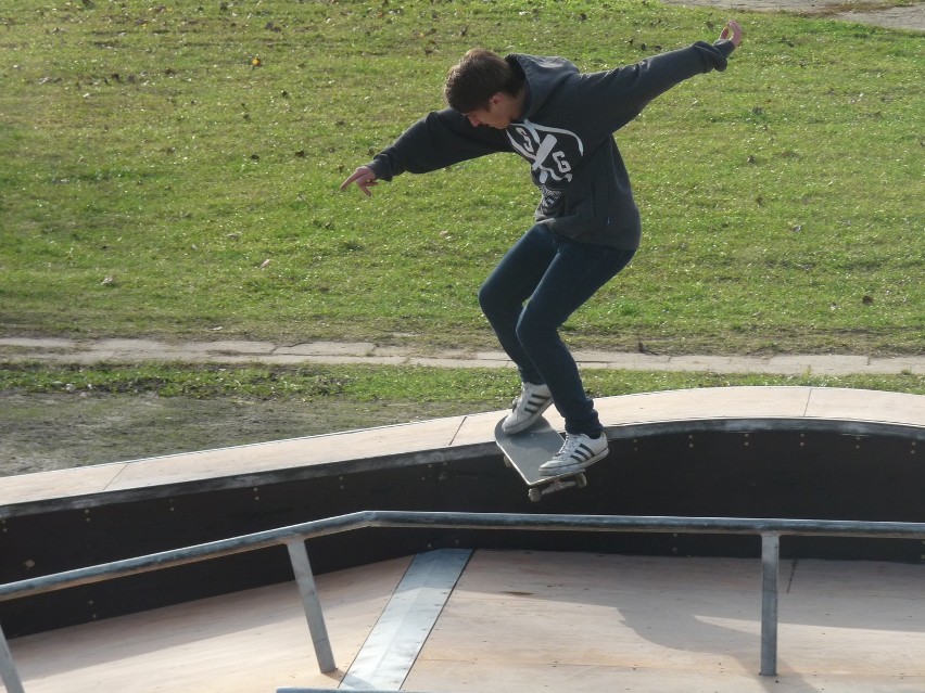 Trening przez zawodami SkatePark w Grudziądzu