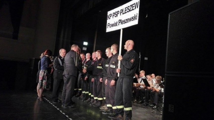 Pleszewscy strażacy na podium zawodów