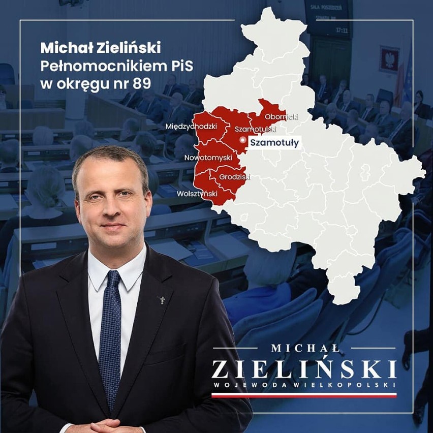 Wojewoda wielkopolski Michał Zieliński pełnomocnikiem PiS