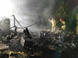 Pożar w Karczewku. Palił się domek letniskowy [FOTO, FILM]