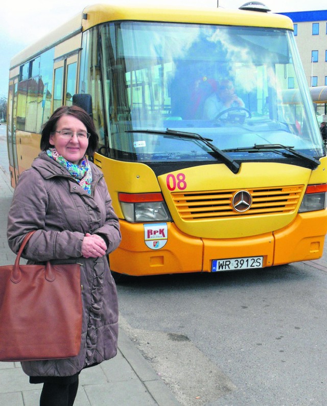 Grażyna Rzepka-Płachta ucieszyła się z wiadomości, że  RPK rezygnuje na dwa tygodnie z egzekwowania biletów w autobusach