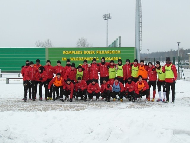 Tym razem Widzew w Uniejowie zagra z Lechem Poznań. Zimą trenował tu na śniegu