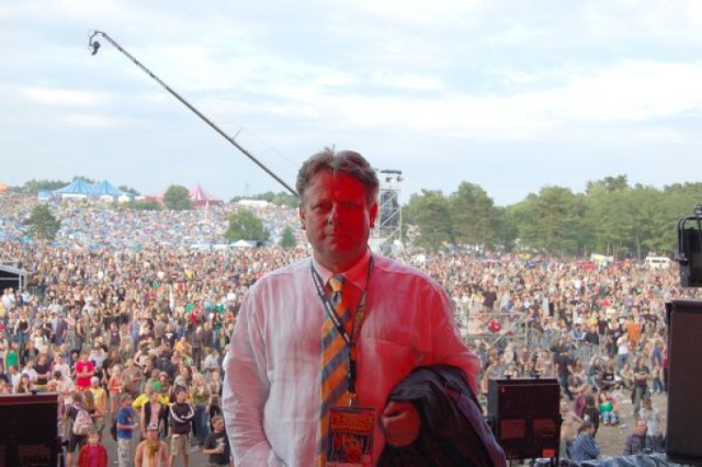Włodzimierz Izban przed koncertem MTM na festiwalu Przystanek Woodstock
