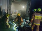 Spłonęło pomieszczenie lakierni w fabryce Gotec w Jastrzębiu w gminie Bartniczka