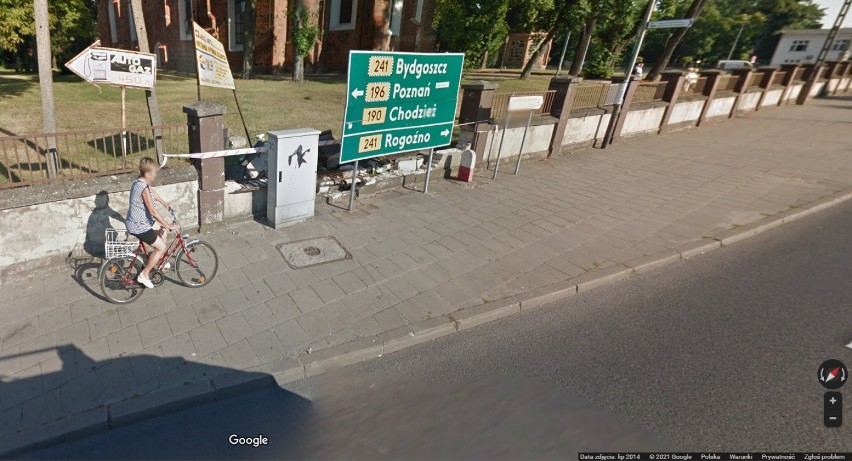 Kamery Google zrobiły im zdjęcie, kiedy jechali na rowerach... po chodniku