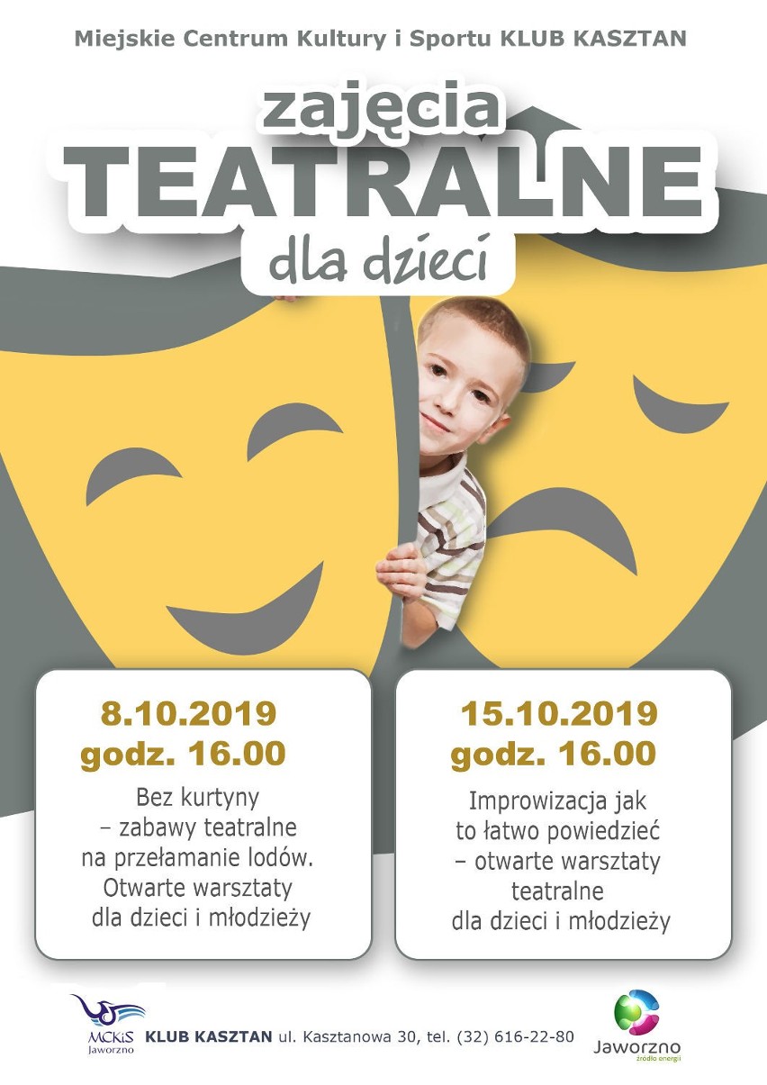 Sprawdź swoje umiejętności teatralne - przyjdź na warsztaty...