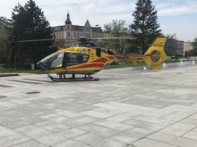 Śmigłowiec LPR lądował w centrum Opola