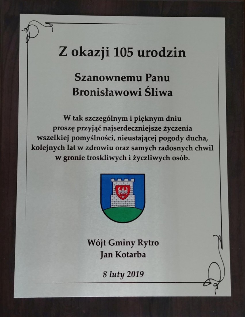 Rytro. Bronisław Śliwa obchodził 105 urodziny