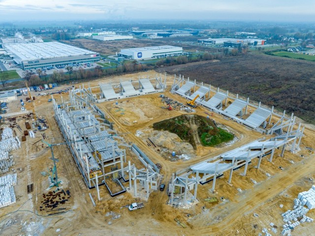 Zobacz postęp prac na budowie stadionu w Opolu.