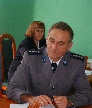 Stan bezpieczeństwa w gminie przedstawił asp. sztab. Władysław Wróbel.