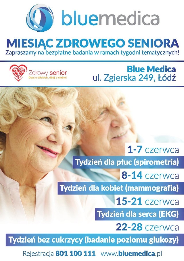 Blue Medica zaprasza seniorów na bezpłatne badania