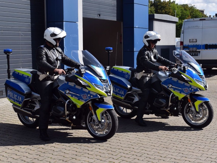 Policja Płock. Drogówka ma nowe motocykle. Zostały współfinansowane ze środków Unii Europejskiej