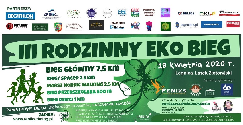 W kwietniu III edycja Rodzinnego Eko Biegu w Legnicy [ZDJĘCIA]