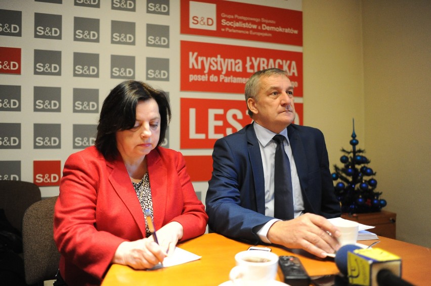 Konferencja prasowa SLD w Lesznie 8 grudnia 2018