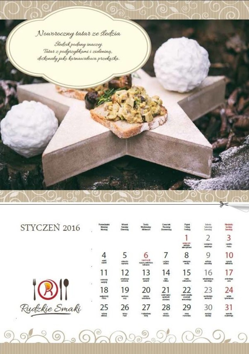Rudzkie smaki - kalendarz na 2016 rok