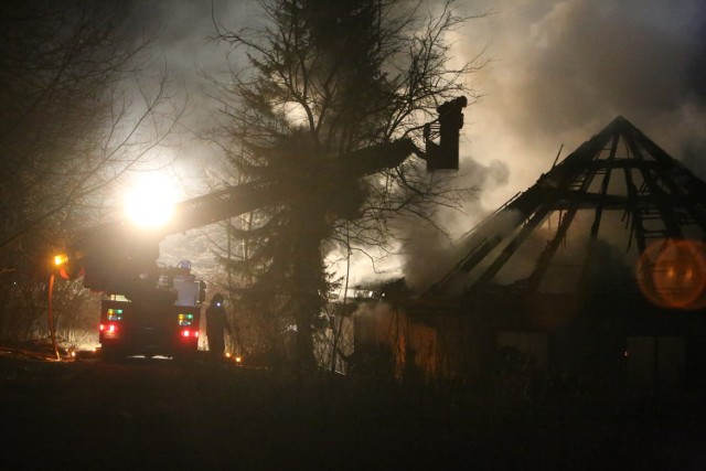 Pożar restauracji Kamienny Kasztel w Parku Śląskim