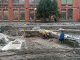 Prace na Starym Rynku w Pabianicach wstrzymane. Wciąż działają archeolodzy ZDJĘCIA
